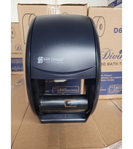R3500TBK double roll Dispenser for standard toilet paper San Jamar  R3500TBK double roll Dispenser for standard toilet paper San Jamar