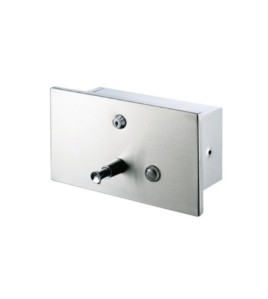 Recessed Soap Dispenser with key Vol. 1200ml stainless steel Recessed Soap Dispenser with key Vol. 1200ml stainless steel
