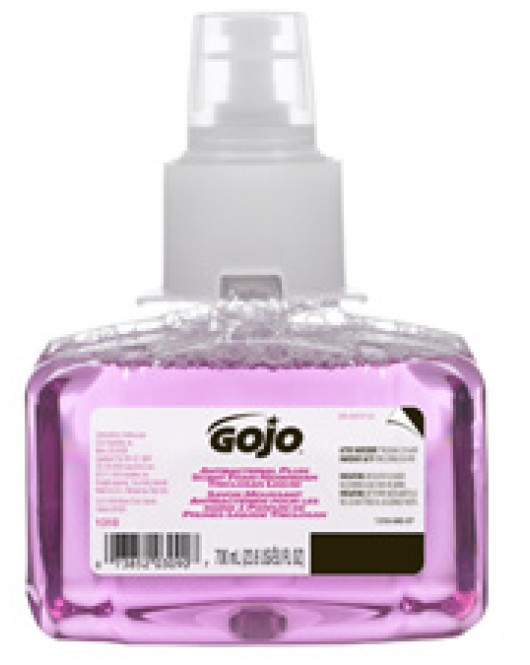 Gojo 1318-03: Antibacterial Plum Scent Foam Handwash Triclosan 3 x 700 mL Bottles