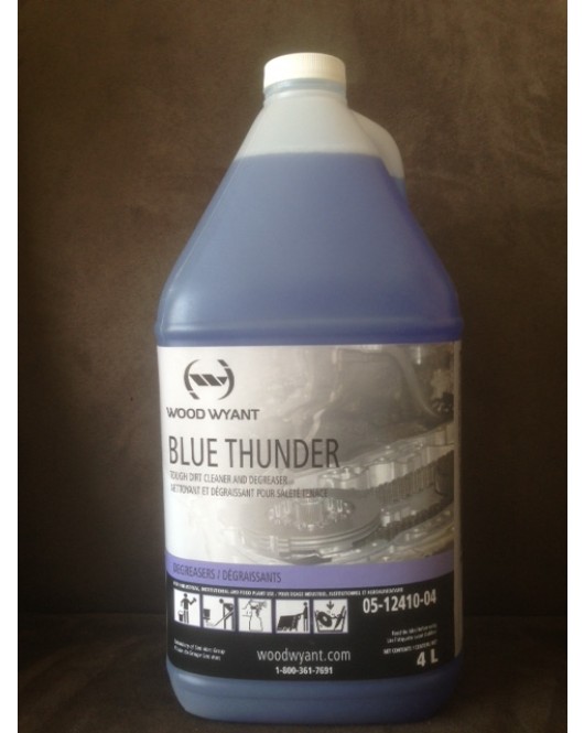 Wood Wyant: Blue Thunder Degreaser 4 Litres Bottle