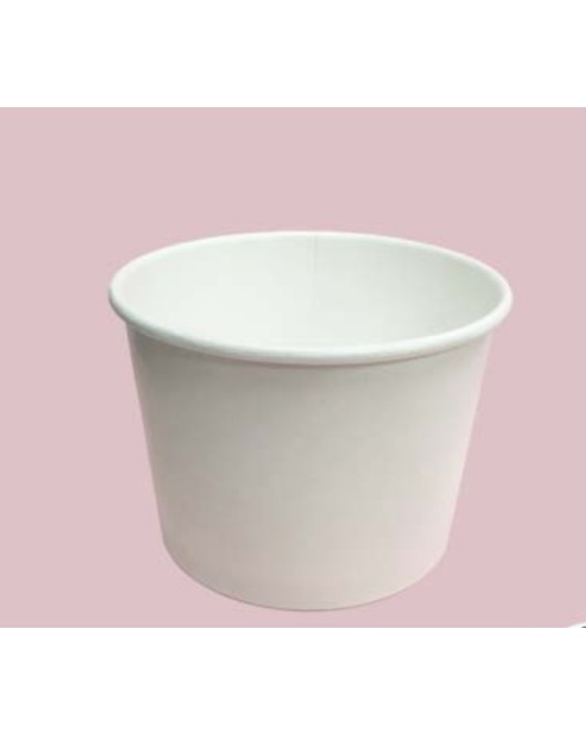 paper soup/ice cream containers 1000pcs 12 oz 6x4/S printed or white