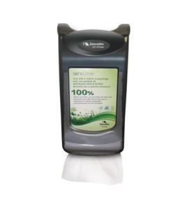 Cascades: ServOne Counter & Wall Mount Grey Napkin Dispenser Cascades: ServOne Counter & Wall Mount Grey Napkin Dispenser