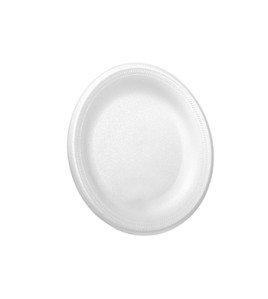 Dynette Liteware: White 9" Foam Plates 125 Pcs / Sleeve Dynette Liteware: White 9" Foam Plates 125 Pcs / Sleeve