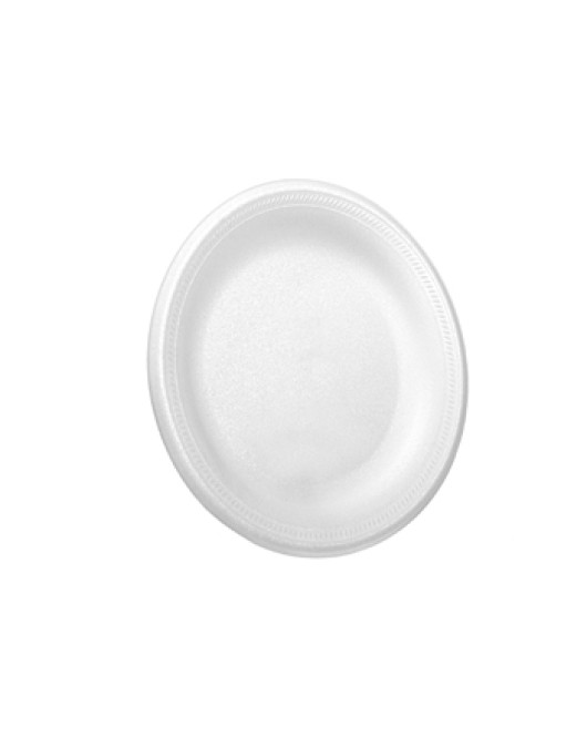 Dynette Liteware: White 9 Inch Foam Plates 500 Pcs / Case