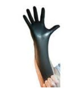 Tuff: Powder Free 4mil Black Nitrile Gloves 100 per / Box Tuff: Powder Free 4mil Black Nitrile Gloves 100 per / Box