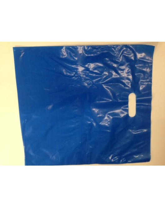 Boutique Style Shopping Bags Blue 17 Inches x 19 Inches 500pcs / Case