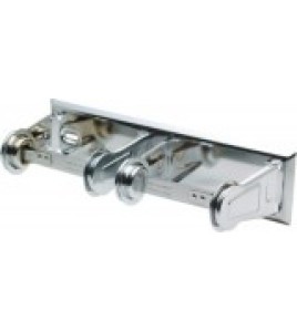 Frost: Double Roll Chrome Toilet Tissue Dispenser Frost: Double Roll Chrome Toilet Tissue Dispenser