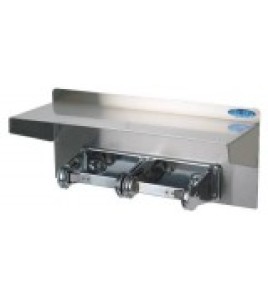 Frost 158-10 - Double Toilet Tissue Dispenser with Shelf Frost 158-10 - Double Toilet Tissue Dispenser with Shelf