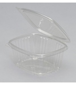 Genpak : 16 oz hinged deli containers with flat lid 200/case  Genpak : 16 oz hinged deli containers with flat lid 200/case