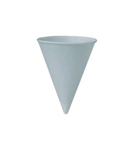 cone cups 4 oz white paper sleeve of 200 pcs 