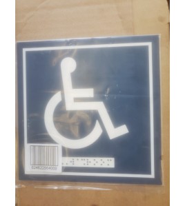 Frost 964 - Wheelchair Washroom Signage with Braille Emboss Frost 964 - Wheelchair Washroom Signage with Braille Emboss