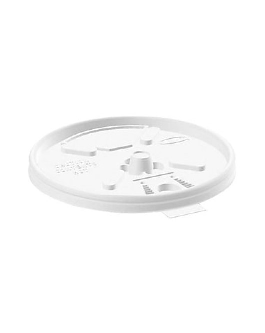 Dart Reclosable Lift N Lock Lid For Foam Cups and Containers, White 1000pack