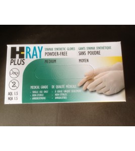 H-Ray Powder Free Synmax Synthetic Gloves 100 pcs/Box