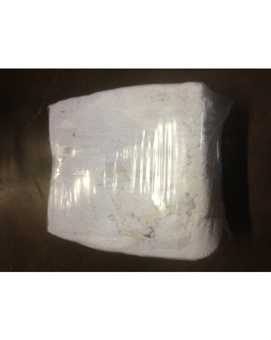 Wiping Cotton White Towels 25LBS Bag