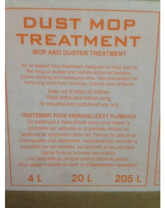 Sprakita: Dustmop Treatment 4x4L Bottles