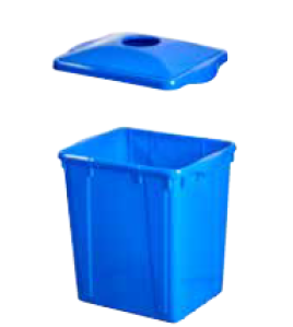 Recycling bin 22 gallon curbside blue  Recycling bin 22 gallon curbside blue