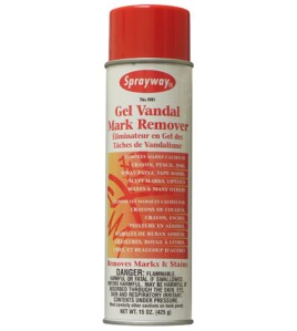 Sprayway: Gel Vandal Mark Remover 12 x 15oz Spray Bottles Sprayway: Gel Vandal Mark Remover 12 x 15oz Spray Bottles