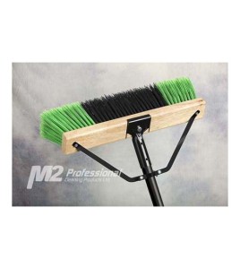 18" Ryno soft Push broom Complete Combo medium stiff bristles  18" Ryno soft Push broom Complete Combo medium stiff bristles