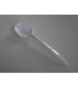 Plastic soup spoons 1000 Per Case heavy duty