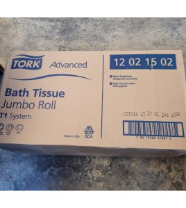 Tork Advanced 12021502 Jumbo Bath Tissue Roll, 2-Ply, 6 rolls x 1600 feet Tork Advanced 12021502 Jumbo Bath Tissue Roll, 2-Ply, 6 rolls x 1600 feet